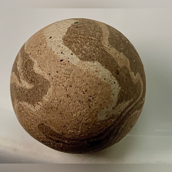 Vintage 1” 25.5mm Large Swirled Clay Marble - Picture 9 of 13